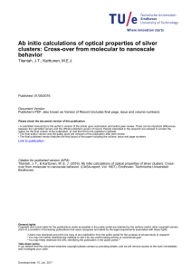 Ab initio calculations of optical properties of silver clusters: Cross