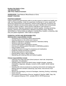 Medical Assistant - Bradley Polk Walk