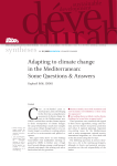 adapting to climate change in the mediterranean: Some