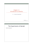 Chapter 11 Section 11_1 The Work of Gregor Mendel