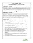 Student Prompt and Assessment Checklist