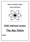 The Key Points - The Bicester School