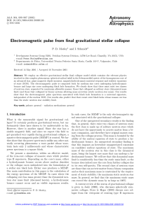 Electromagnetic pulse from final gravitational stellar collapse