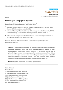 Star-Shaped Conjugated Systems