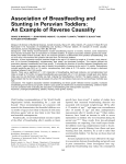 Association of Breastfeeding and Stunting in Peruvian Toddlers: An
