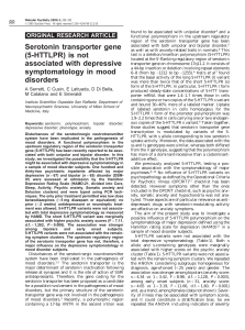 Serotonin transporter gene (5-HTTLPR) is not associated
