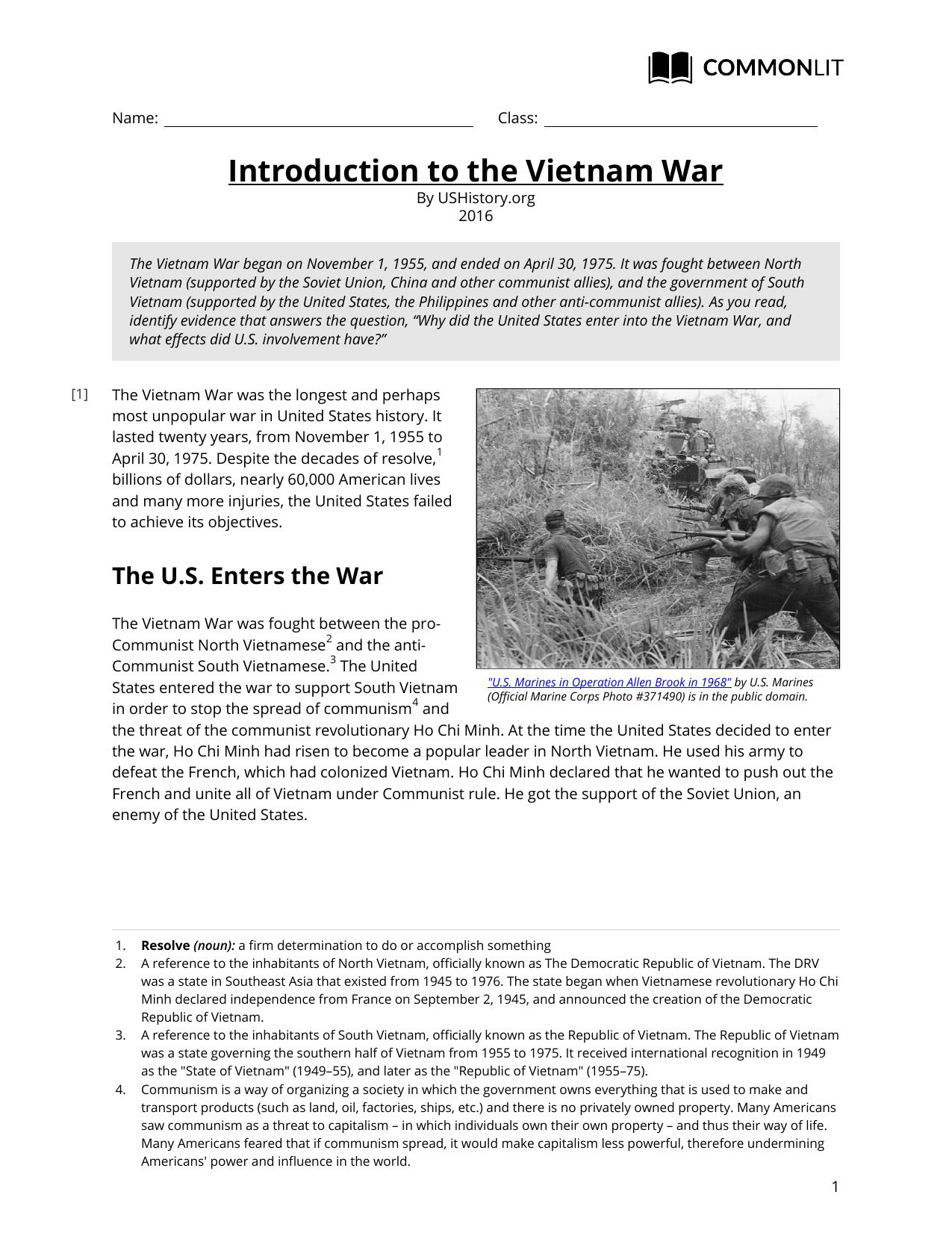 vietnam war combatants