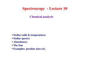 Spectroscopy Lecture 10