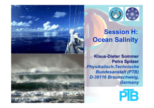 Session H: Ocean Salinity