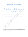 Constructed Response - Public Schools of Robeson County