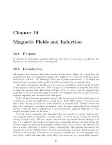 Chapter 10 Magnetic Fields and Induction