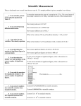 Scientific Measurement