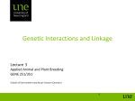 Genetic Interactions and Linkage