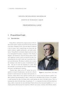 PROPOSITIONAL LOGIC 1 Propositional Logic - Glasnost!
