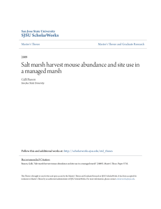 Salt marsh harvest mouse abundance and site use in a managed