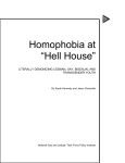 Homophobia at “Hell House” - National LGBTQ Task Force