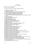 1 ET 150 Exam 1 Study Guide Written Test Learning Objectives To