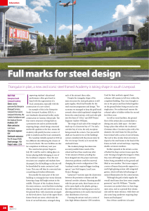Full marks for steel design