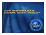 Adaptive Real-time Infrastructure for a complete OMG MDA.