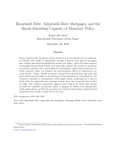 Household Debt, Adjustable-Rate Mortgages, and the Shock