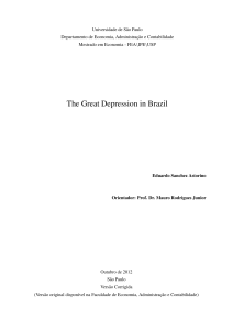 The Great Depression in Brazil