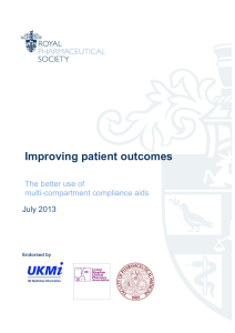Improving patient outcomes - Royal Pharmaceutical Society
