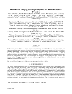 The Infrared Imaging Spectrograph (IRIS) for TMT: Instrument