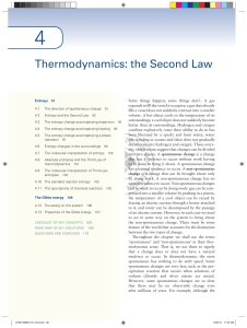 Thermodynamics: the Second Law