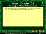 II. Tang and Song Achievements