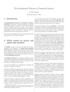 The Fundamental Theorem of Numerical Analysis