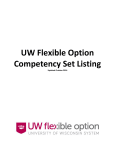UW Flexible Option Competency Set Listing