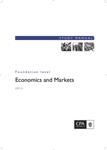 Economics and Markets
