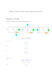 Week 6 - Circuits, Power and the Electromotive