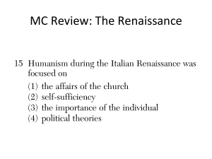 MC Review: The Renaissance