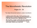 The Monotheistic Revolution