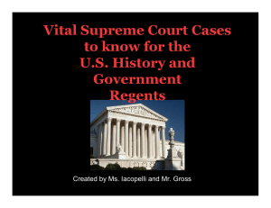 Vital Supreme Court Cases to know for the US History