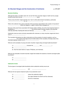 25. Mountain Ranges and the Construction of Continents p. 379-397