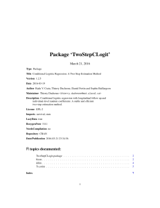 Package `TwoStepCLogit`