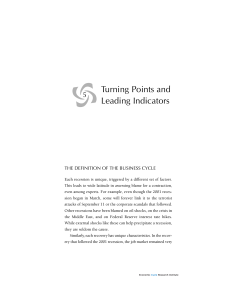 Turning Points and Leading Indicators