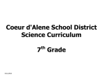 7th District Science Curriculum Guide 0609