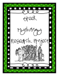 Greek Mythology Research Project