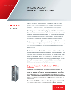 Data Sheet: Oracle Exadata Database Machine X4-8