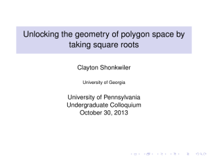 Unlocking the geometry of polygon space by taking square roots