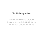 Ch. 19 Magnetism