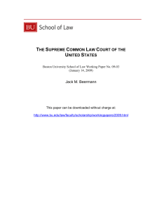 the supreme common law court of the united states