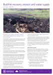 Bushfire recovery, erosion and water supply