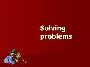 Solving problems