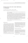 Visual acuity and color vision deficiency in amblyopia