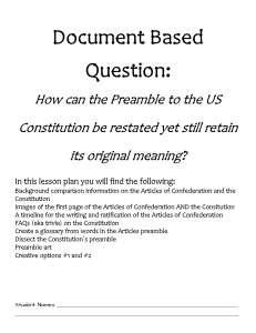 Document Based Question:
