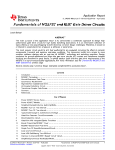 Fundamentals of MOSFET and IGBT Gate Driver